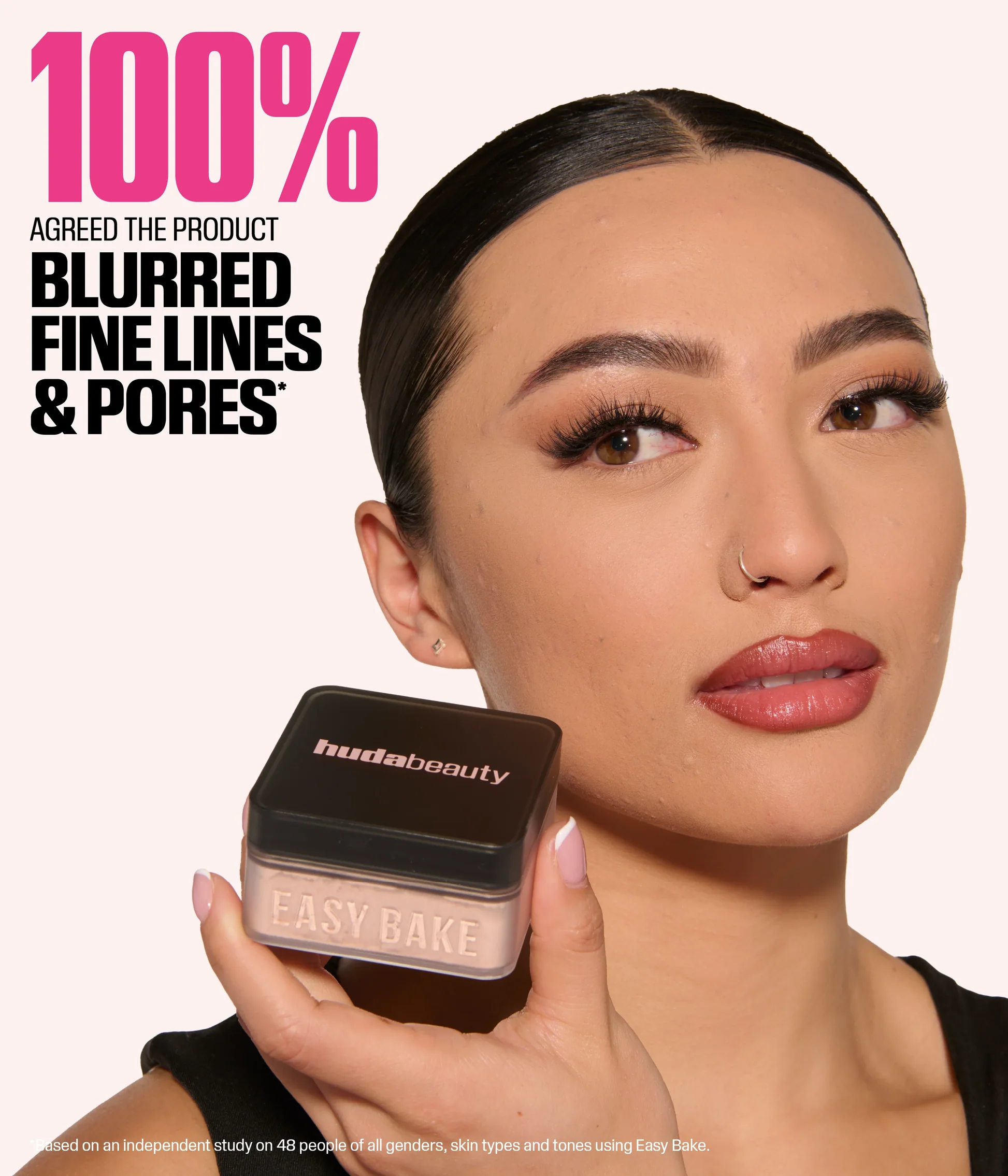Huda Beauty Easy Bake Loose Baking & Setting Powder ( Cherry Blossom Cake)6g